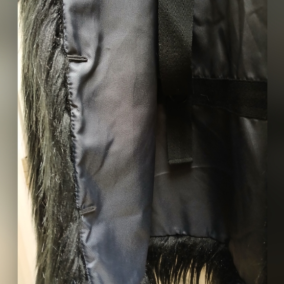 Zadig & Voltaire black shaggy /faux fur lined jacket - Picture 7 of 8